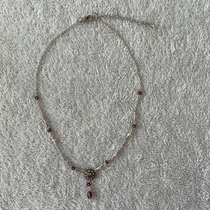 Purple gem Necklace.